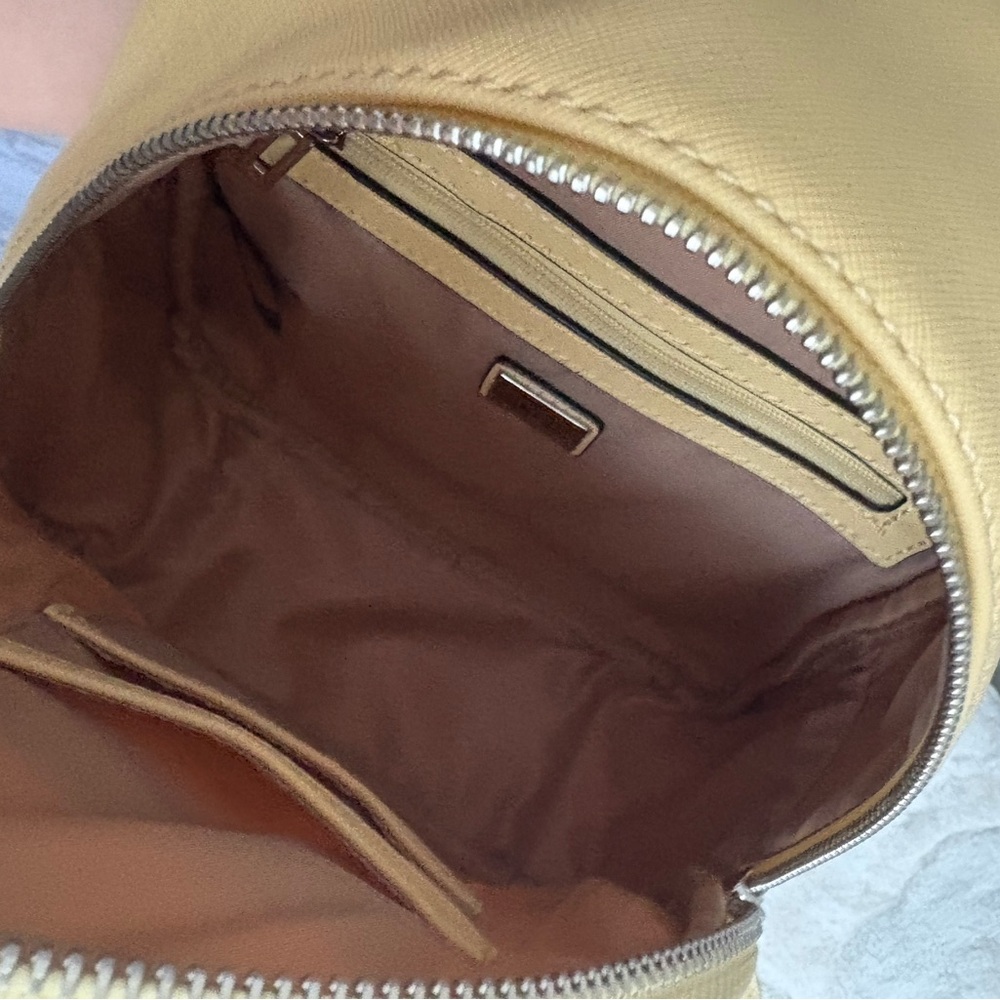 GUESS Quilted Mustard Backpack - Picture 4 of 4